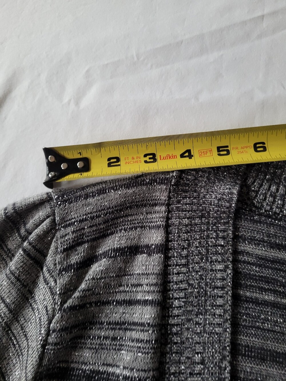 Apostrophe Gray Marled Short Sleeve Cropped Cardigan Size L - Picture 4 of 6